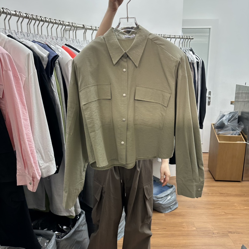 GABIZON東大門實拍韓國女士新款人氣熱賣職業襯衫蕾絲衫亞麻GABIZON襯衫/蕾絲衫圖色2