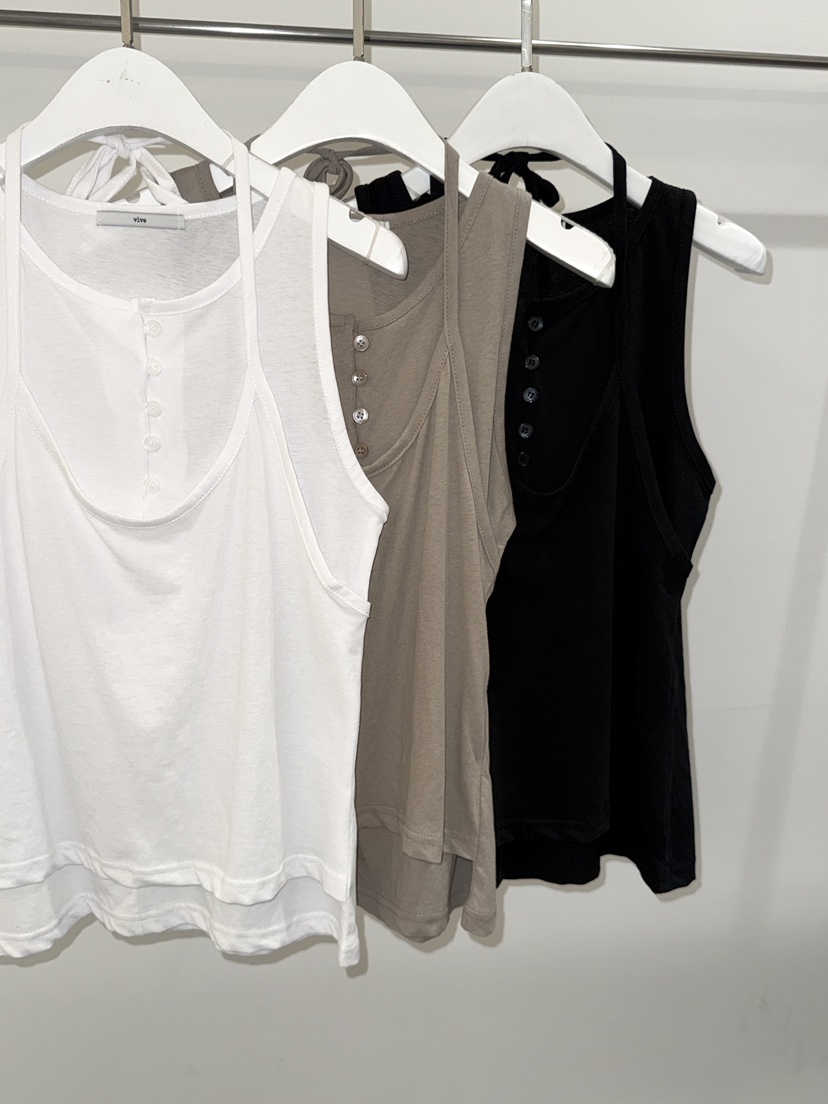 VIVE韓國直郵實拍女裝新款時尚休閑人氣熱賣推薦吊帶背心VIVE吊帶/背心