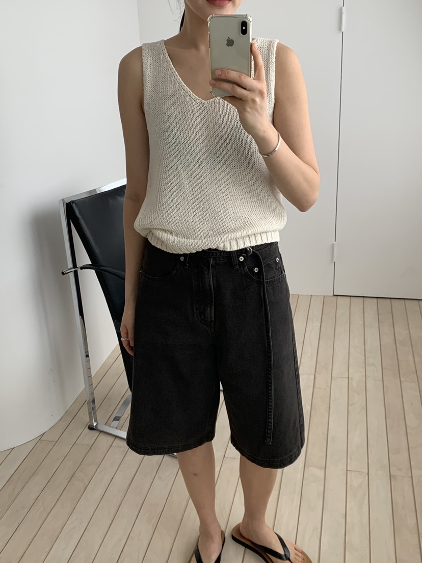 REGULARLY/PLACOR東大門實拍韓國女士新款推薦短褲含腰帶系帶REGULARLY/PLACOR短褲