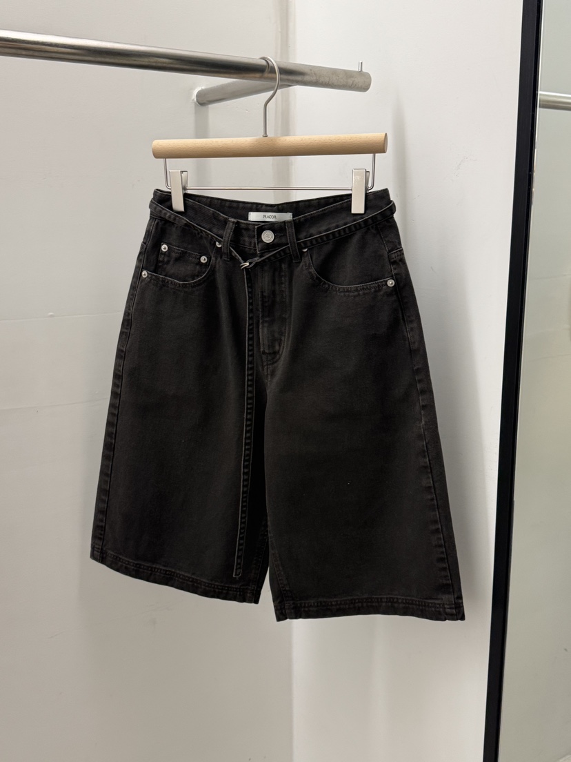 REGULARLY/PLACOR東大門實拍韓國女士新款推薦短褲含腰帶系帶REGULARLY/PLACOR短褲圖色2