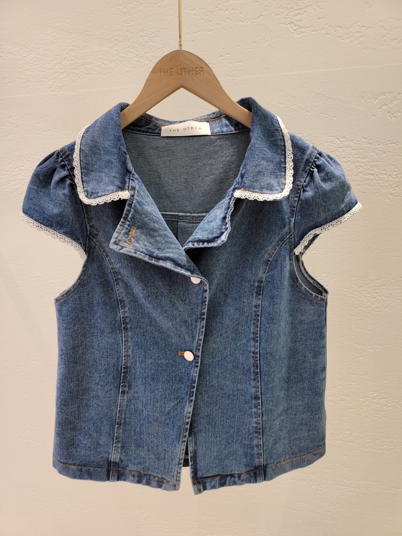 THE OTHER韓國東大門代購女士新品人氣襯衫蕾絲衫可愛的蕾絲THE OTHER襯衫/蕾絲衫圖色1