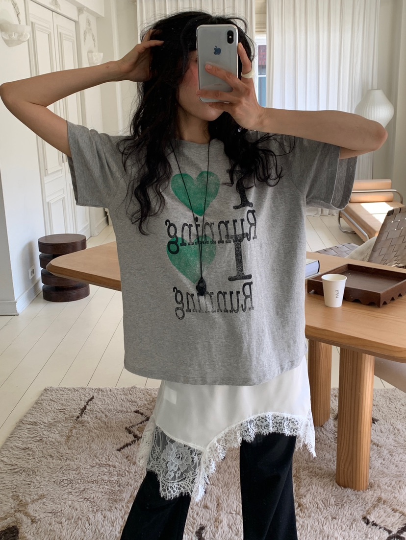 MORE THAN-P韓國東大門代購女裝新品26夏季熱賣26春夏T恤MORE THANT恤