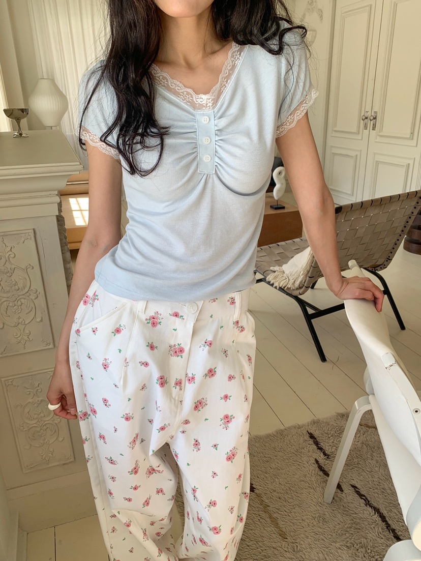 MORE THAN-P韓國東大門直郵女裝新款職業休閑襯衫蕾絲衫MORE THAN襯衫/蕾絲衫