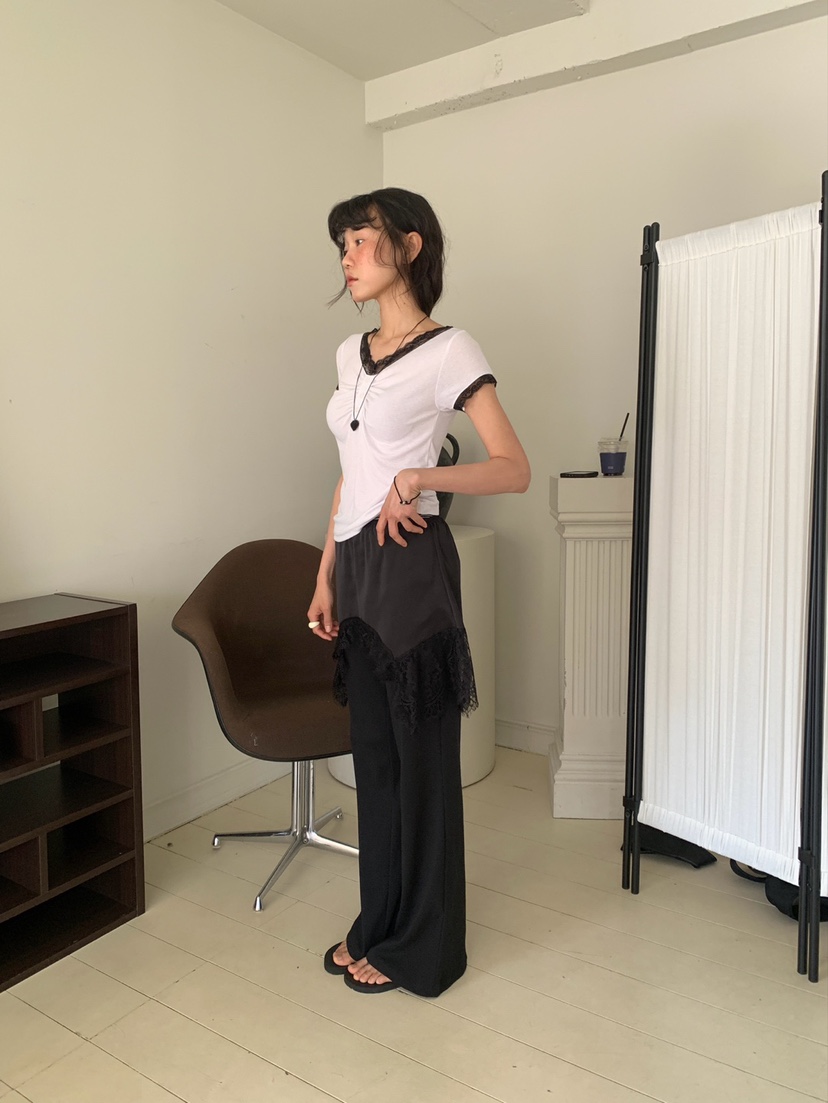 MORE THAN-P韓國東大門直郵女裝新款職業休閑襯衫蕾絲衫MORE THAN襯衫/蕾絲衫