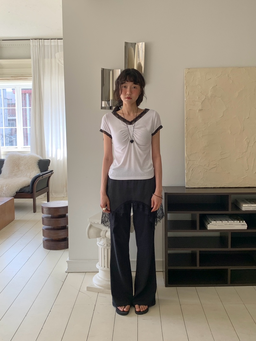 MORE THAN-P韓國東大門直郵女裝新款職業休閑襯衫蕾絲衫MORE THAN襯衫/蕾絲衫