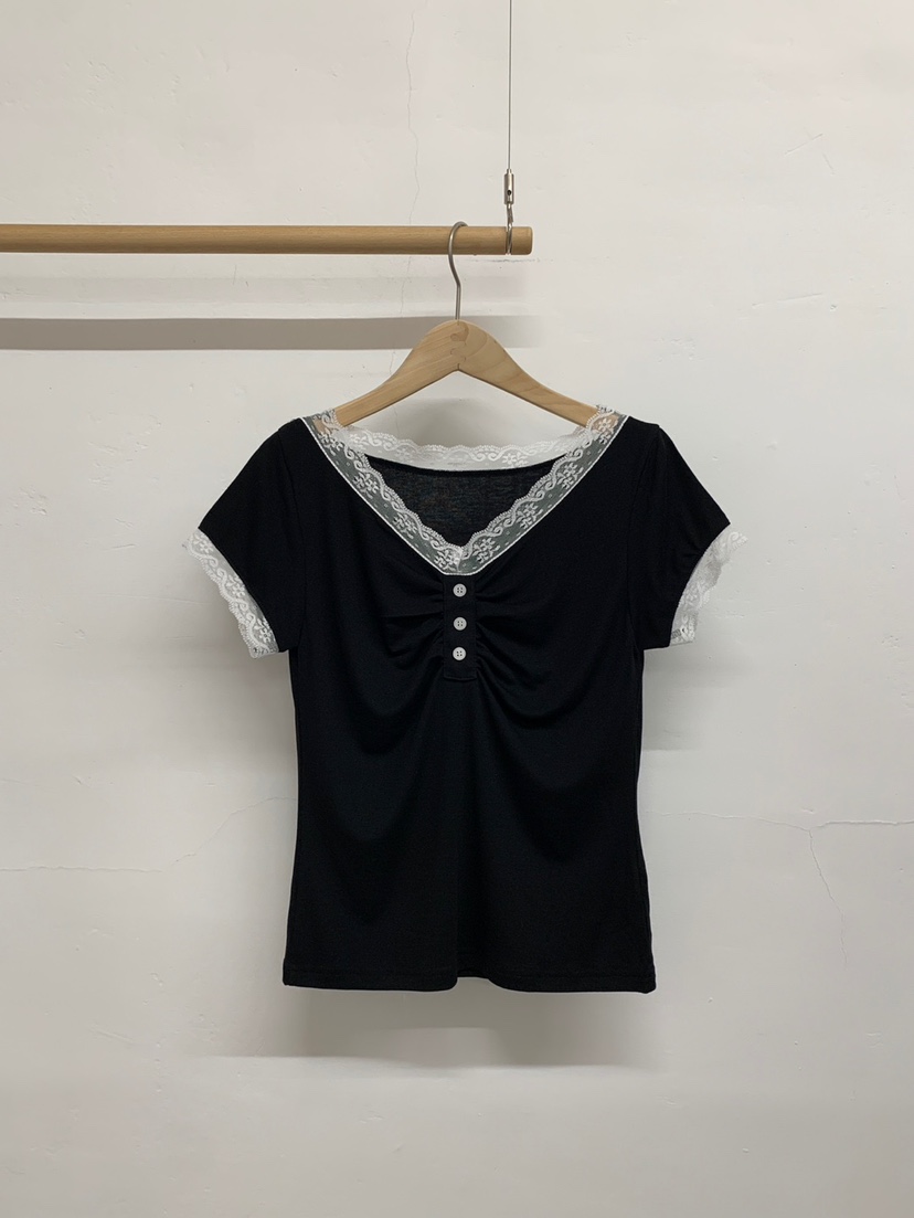 MORE THAN-P韓國東大門直郵女裝新款職業休閑襯衫蕾絲衫MORE THAN襯衫/蕾絲衫圖色3