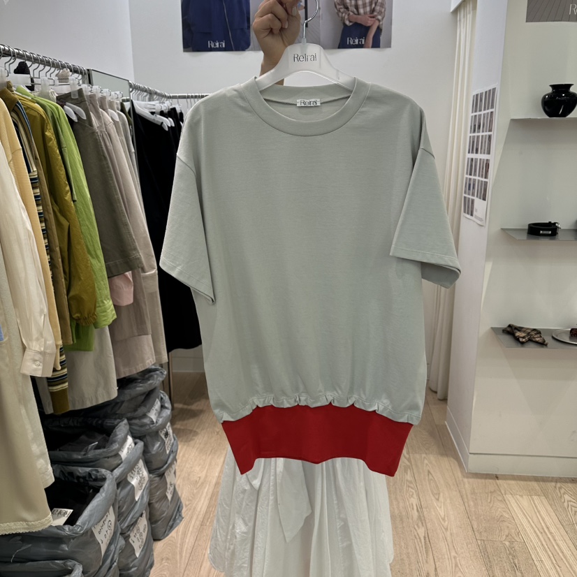 REIRAI韓國直郵實拍女裝新品熱賣人氣休閑時尚26夏季推薦T恤ReiraiT恤圖色2