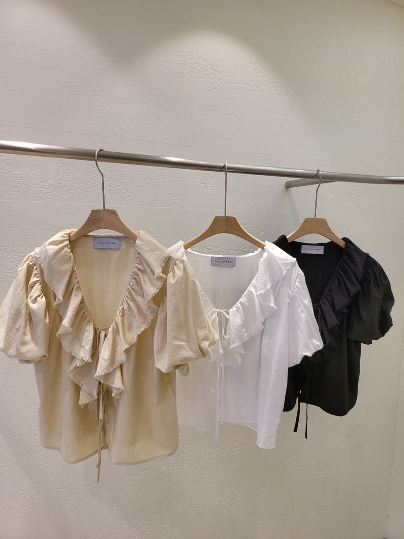 THE OTHER韓國直郵女裝新款休閑26春夏26夏季襯衫蕾絲衫涂層THE OTHER襯衫/蕾絲衫