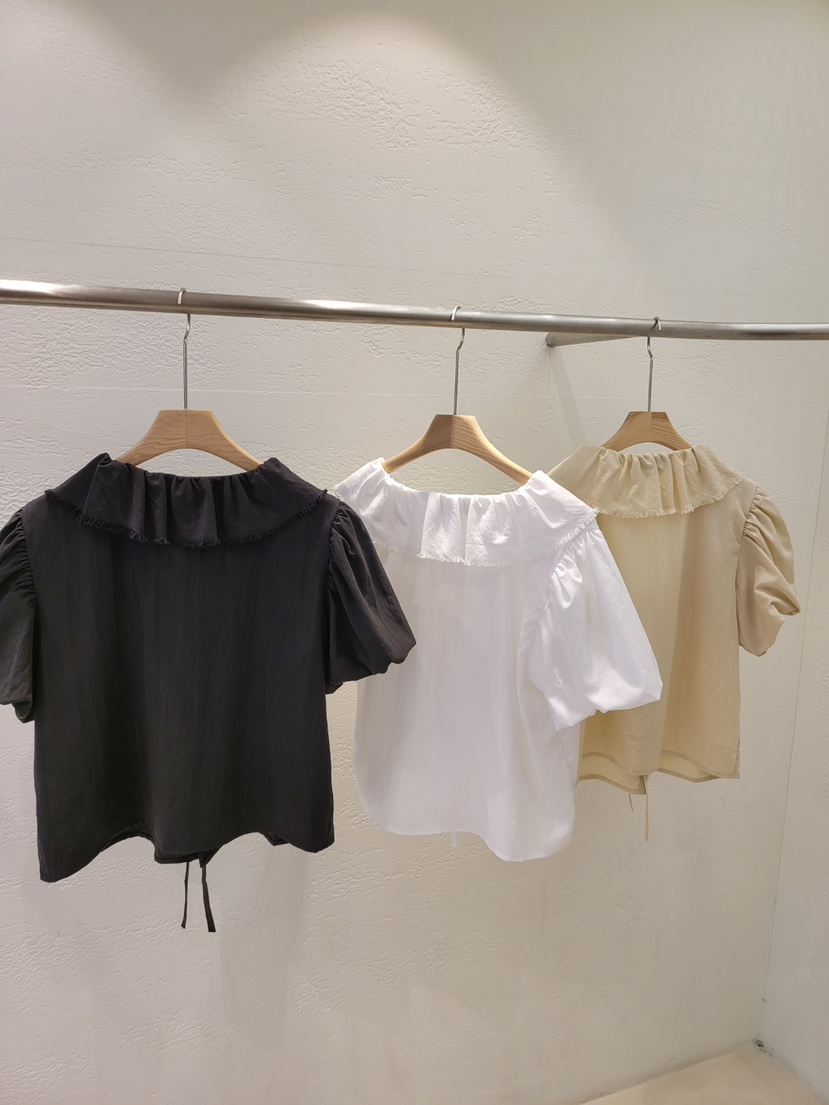 THE OTHER韓國直郵女裝新款休閑26春夏26夏季襯衫蕾絲衫涂層THE OTHER襯衫/蕾絲衫