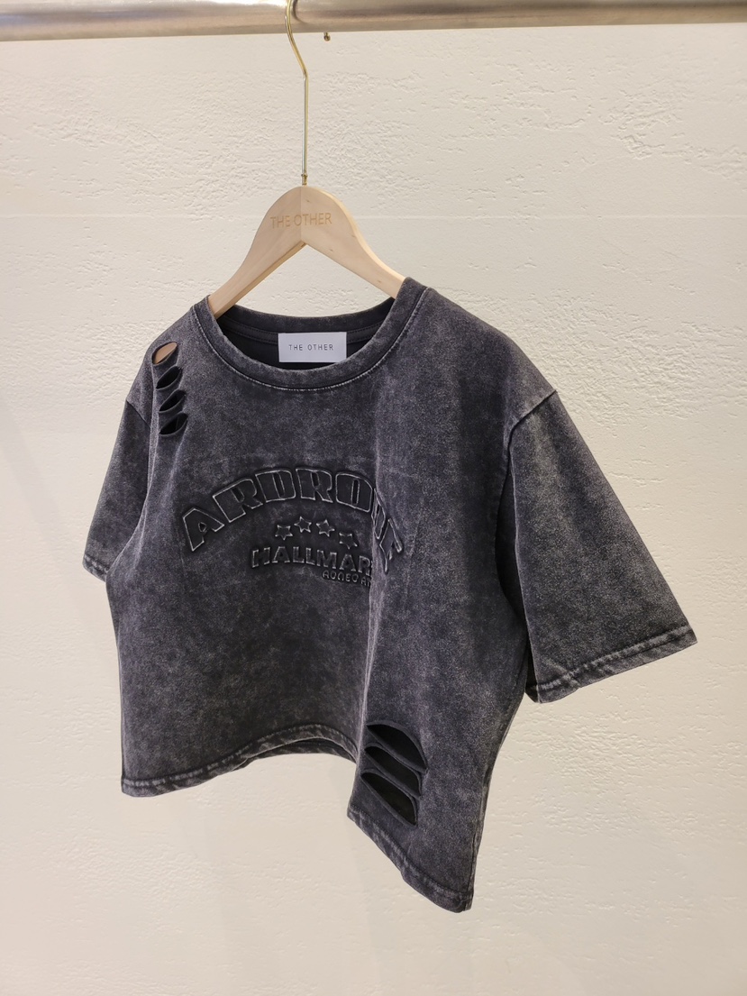 THE OTHER韓國東大門代購女裝新品26春夏職業熱賣T恤復古THE OTHERT恤