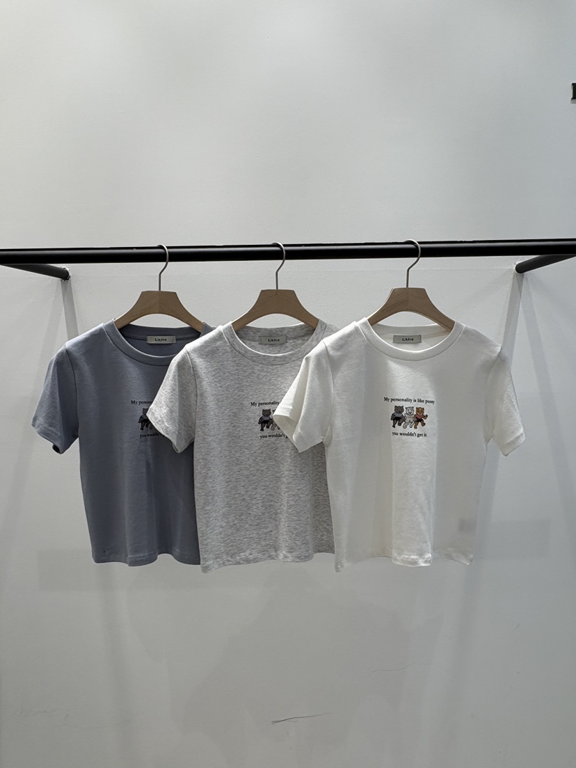 LAIVE韓國直郵女裝新品熱賣休閑26夏季職業人氣時尚推薦T恤LAIVET恤