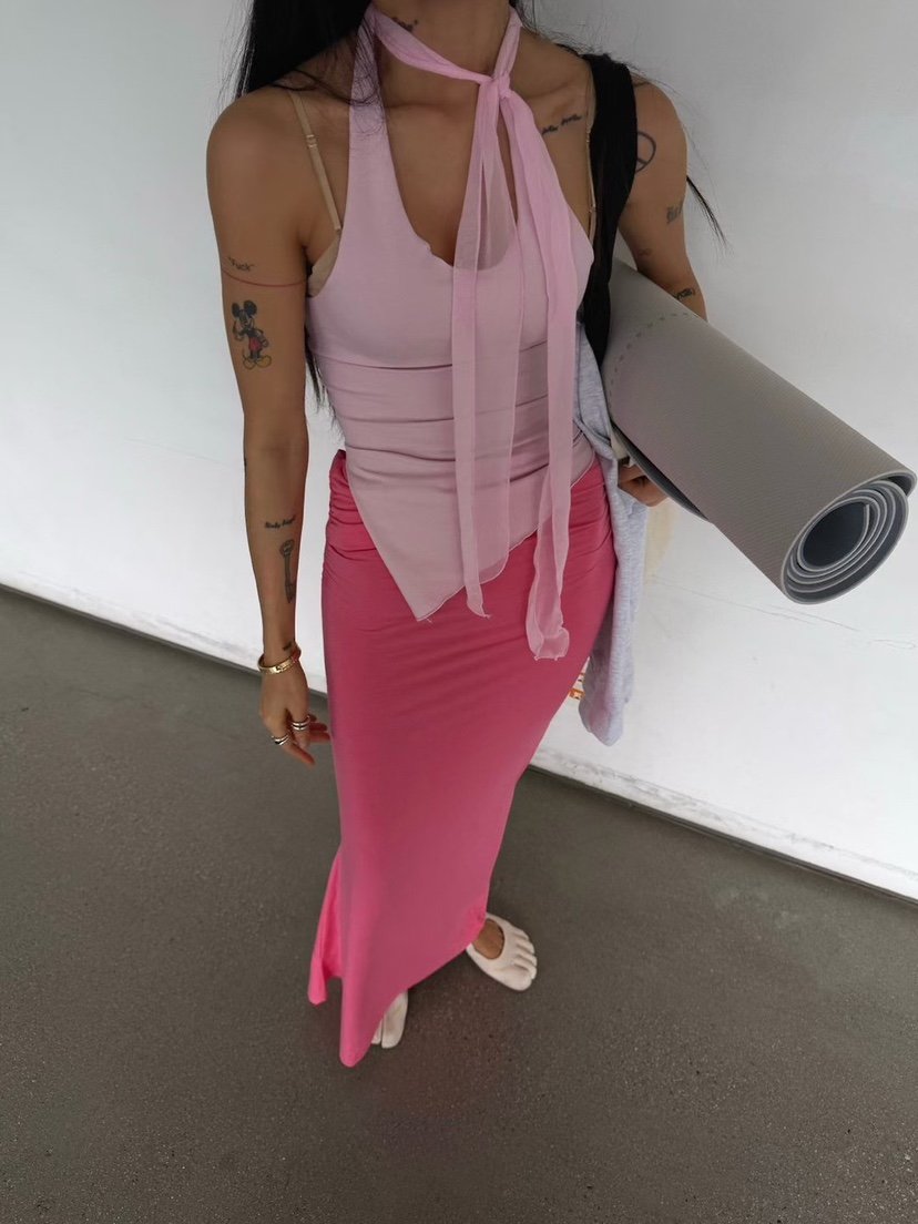 ABBEYLEE韓國代購女士新品人氣推薦休閑職業吊帶背心圍巾ABBEYLEE吊帶/背心