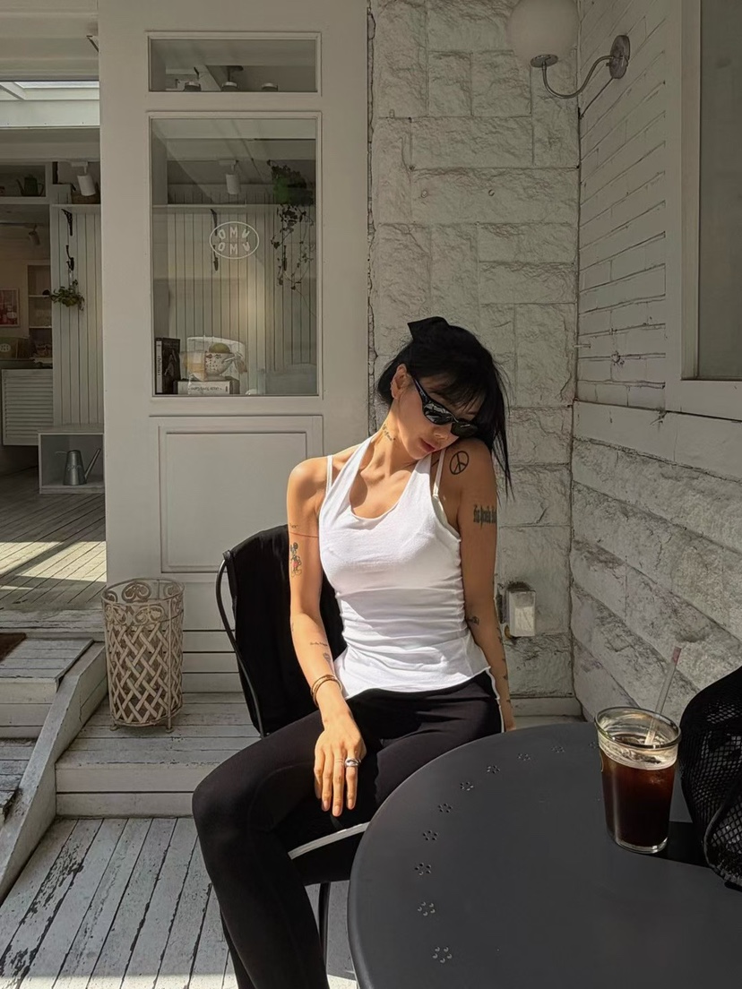 ABBEYLEE韓國代購女士新品人氣推薦休閑職業吊帶背心圍巾ABBEYLEE吊帶/背心