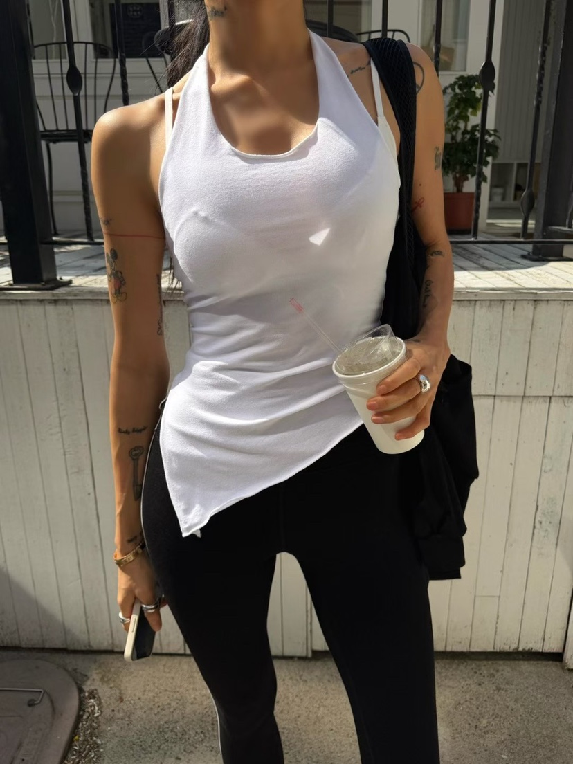 ABBEYLEE韓國代購女士新品人氣推薦休閑職業吊帶背心圍巾ABBEYLEE吊帶/背心圖色2