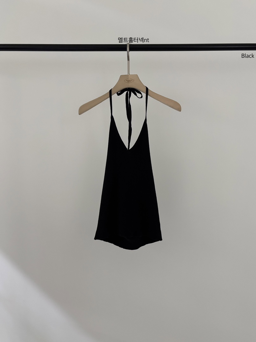 VERGAMOT韓國東大門直郵女裝新品職業26春夏人氣吊帶背心VERGAMOT吊帶/背心圖色4黑色