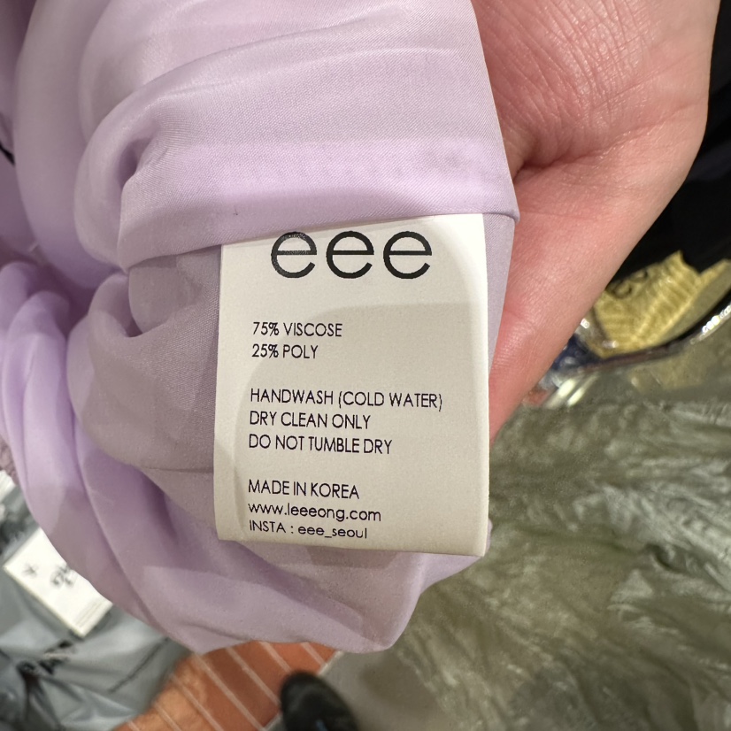 EEE韓國直郵女士新款時尚人氣26春夏職業推薦休閑休閑褲透明EEE休閑褲