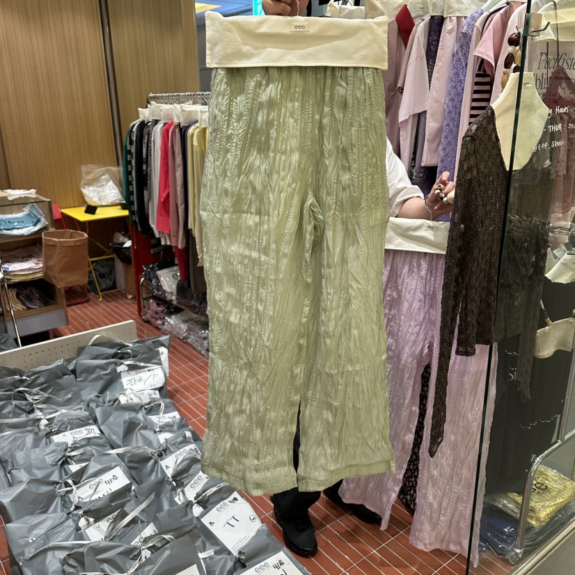 EEE韓國直郵女士新款時尚人氣26春夏職業推薦休閑休閑褲透明EEE休閑褲圖色1