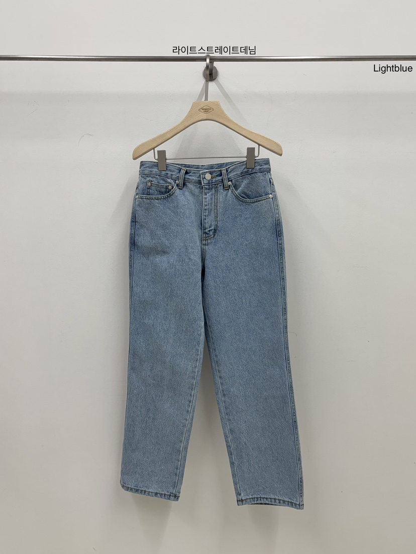 VERGAMOT韓國直郵女裝新款時尚26春夏推薦牛仔褲直筒牛仔VERGAMOT牛仔褲圖色1