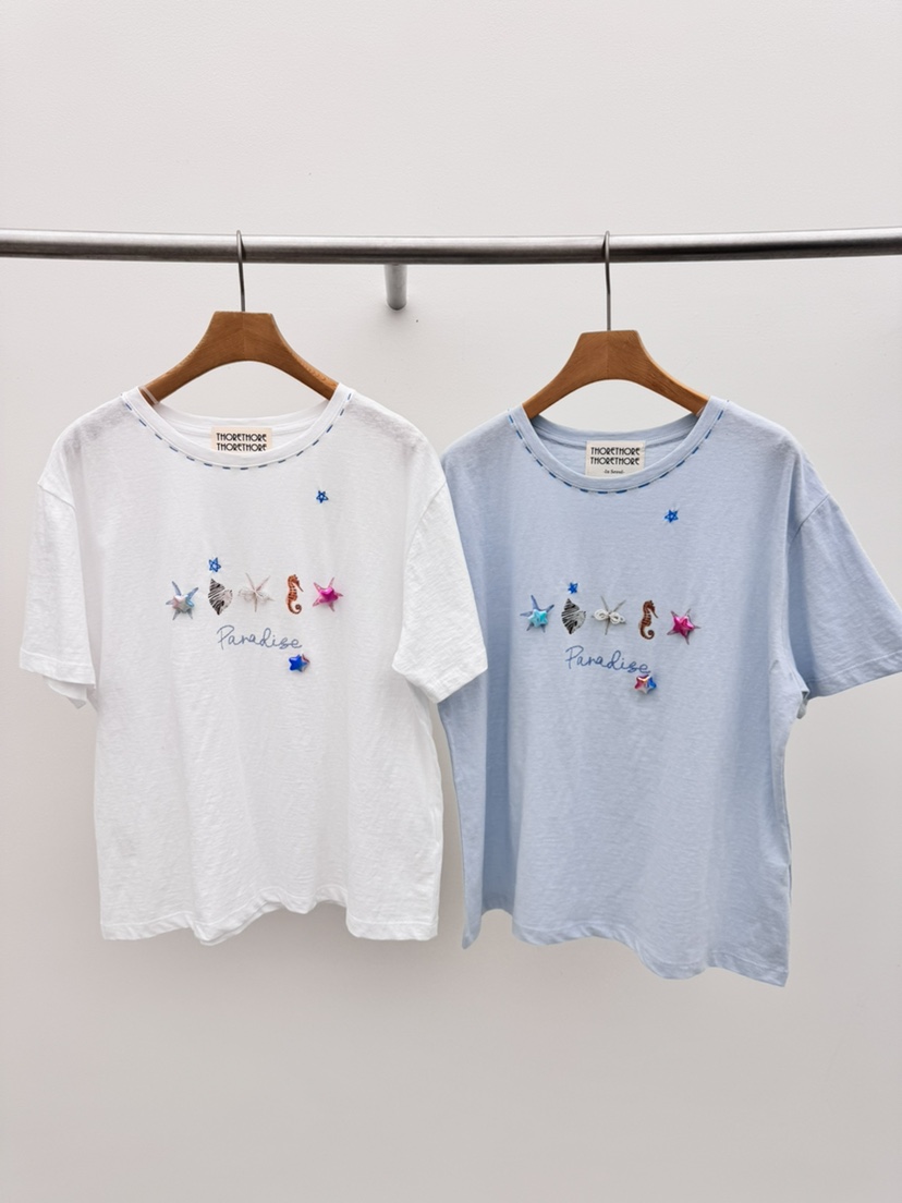 THORE韓國直郵實拍女裝新品26春夏推薦時尚休閑人氣26夏季T恤THORET恤