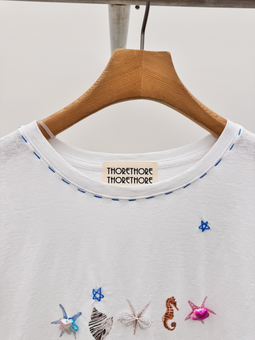THORE韓國直郵實拍女裝新品26春夏推薦時尚休閑人氣26夏季T恤THORET恤
