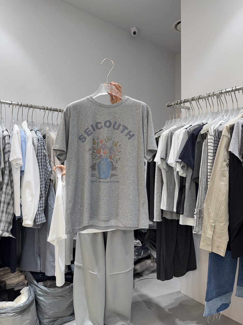 LOOKK/MIMME韓國代購女裝新款職業26春夏26夏季人氣休閑T恤LOOKK/MIMMET恤圖色3