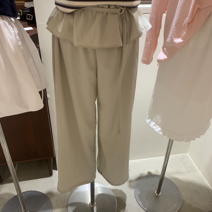 HEBON韓國直郵實拍女裝新品熱賣26夏季職業休閑褲包含腰帶HEBON休閑褲圖色1