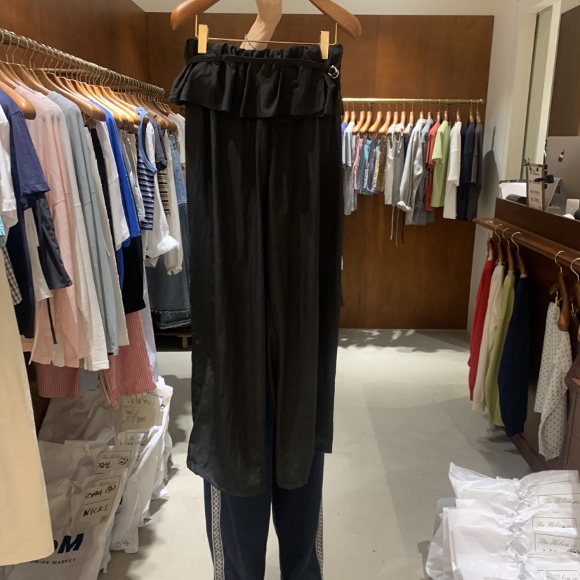 HEBON韓國直郵實拍女裝新品熱賣26夏季職業休閑褲包含腰帶HEBON休閑褲圖色2