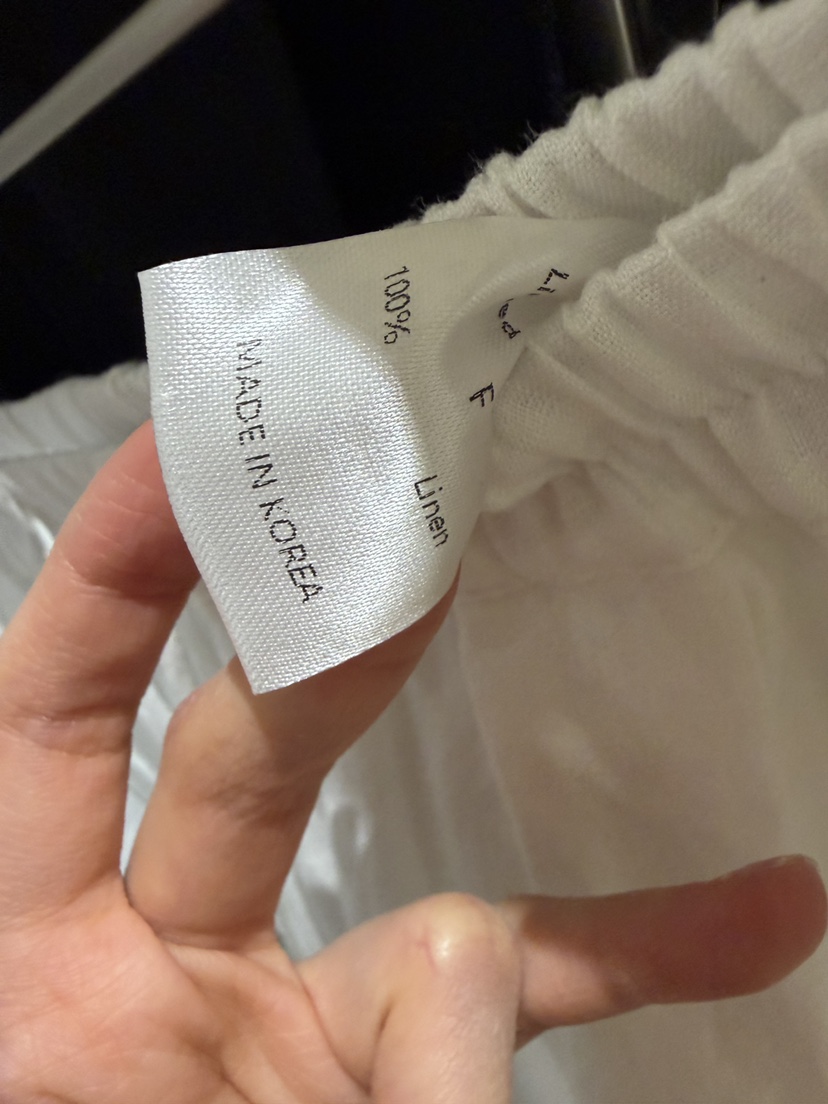 LIMED SPRUCE東大門實拍韓國女裝新品時尚休閑褲亞麻布絲質Limed Spruce休閑褲