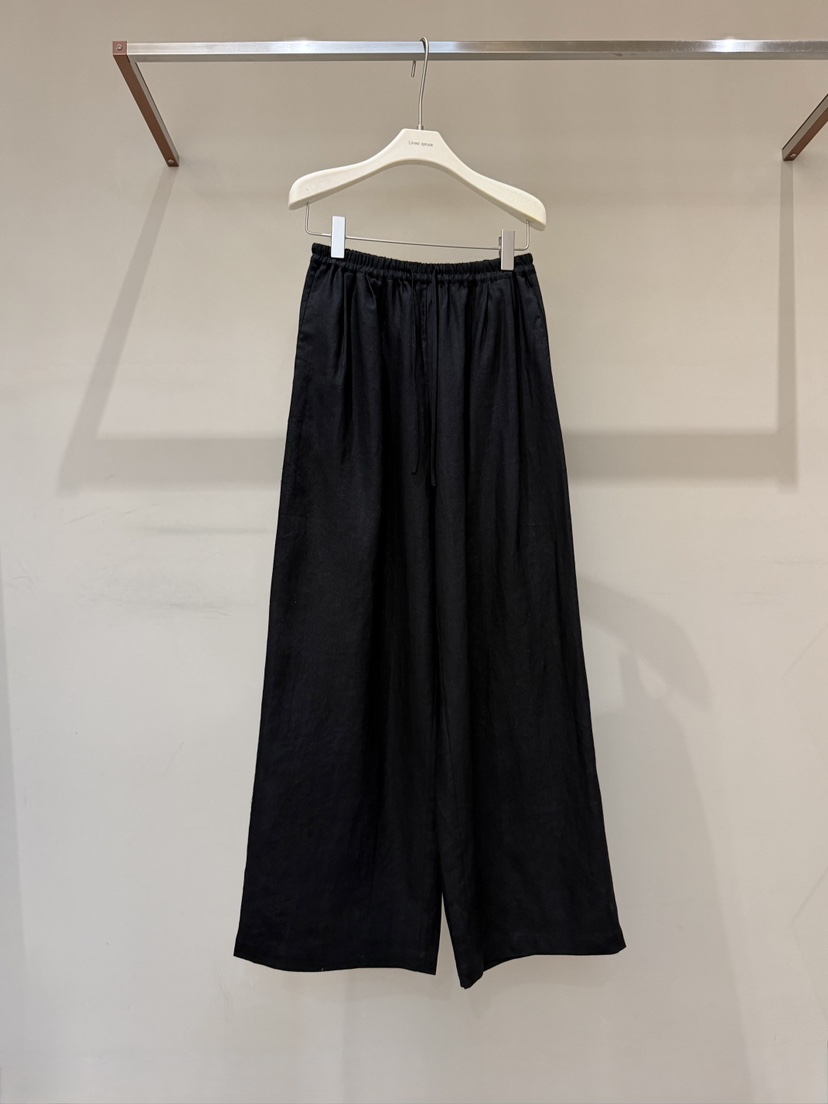 LIMED SPRUCE東大門實拍韓國女裝新品時尚休閑褲亞麻布絲質Limed Spruce休閑褲圖色2