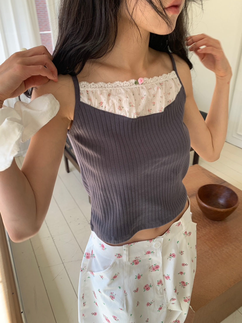 MORE THAN-P韓國直郵女士新品熱賣26春夏人氣26夏季吊帶背心MORE THAN吊帶/背心