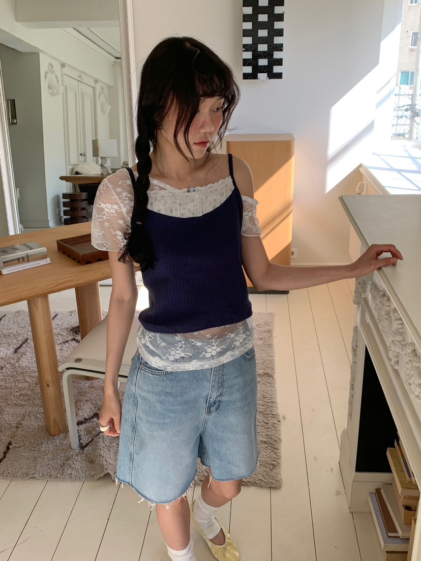 MORE THAN-P韓國直郵女士新品熱賣26春夏人氣26夏季吊帶背心MORE THAN吊帶/背心