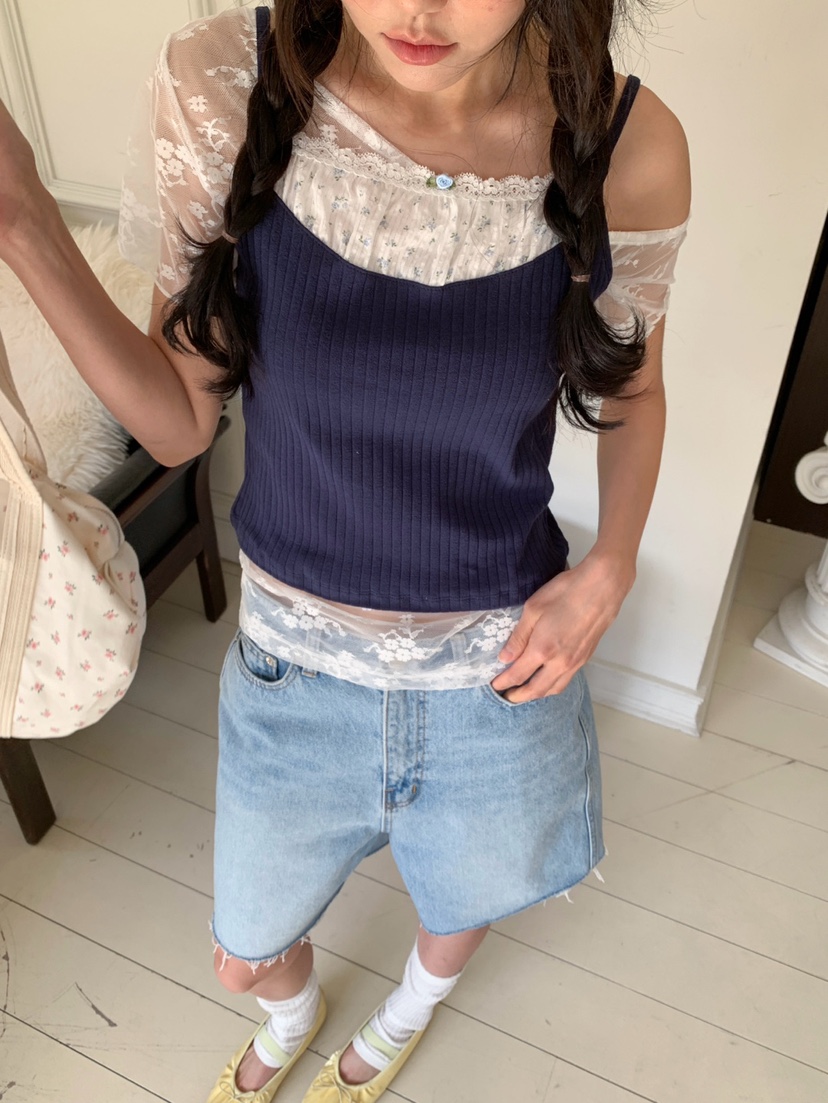 MORE THAN-P韓國直郵女士新品熱賣26春夏人氣26夏季吊帶背心MORE THAN吊帶/背心