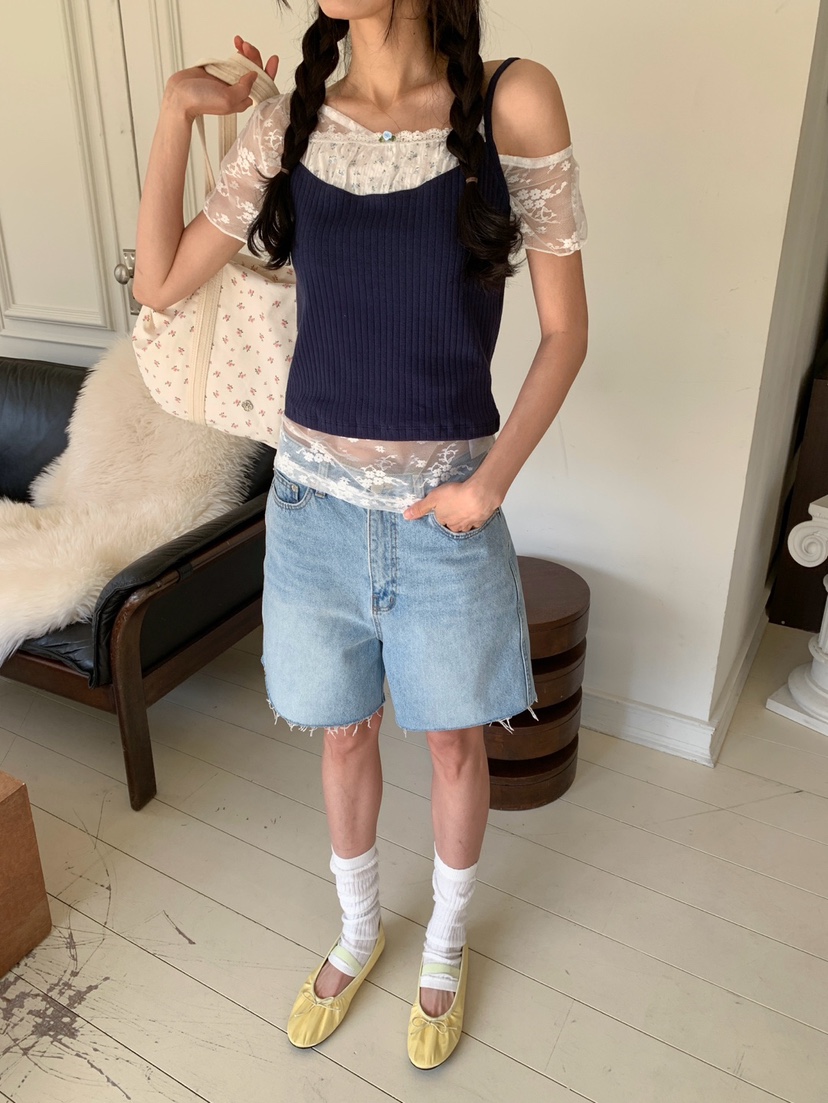 MORE THAN-P韓國直郵女士新品熱賣26春夏人氣26夏季吊帶背心MORE THAN吊帶/背心