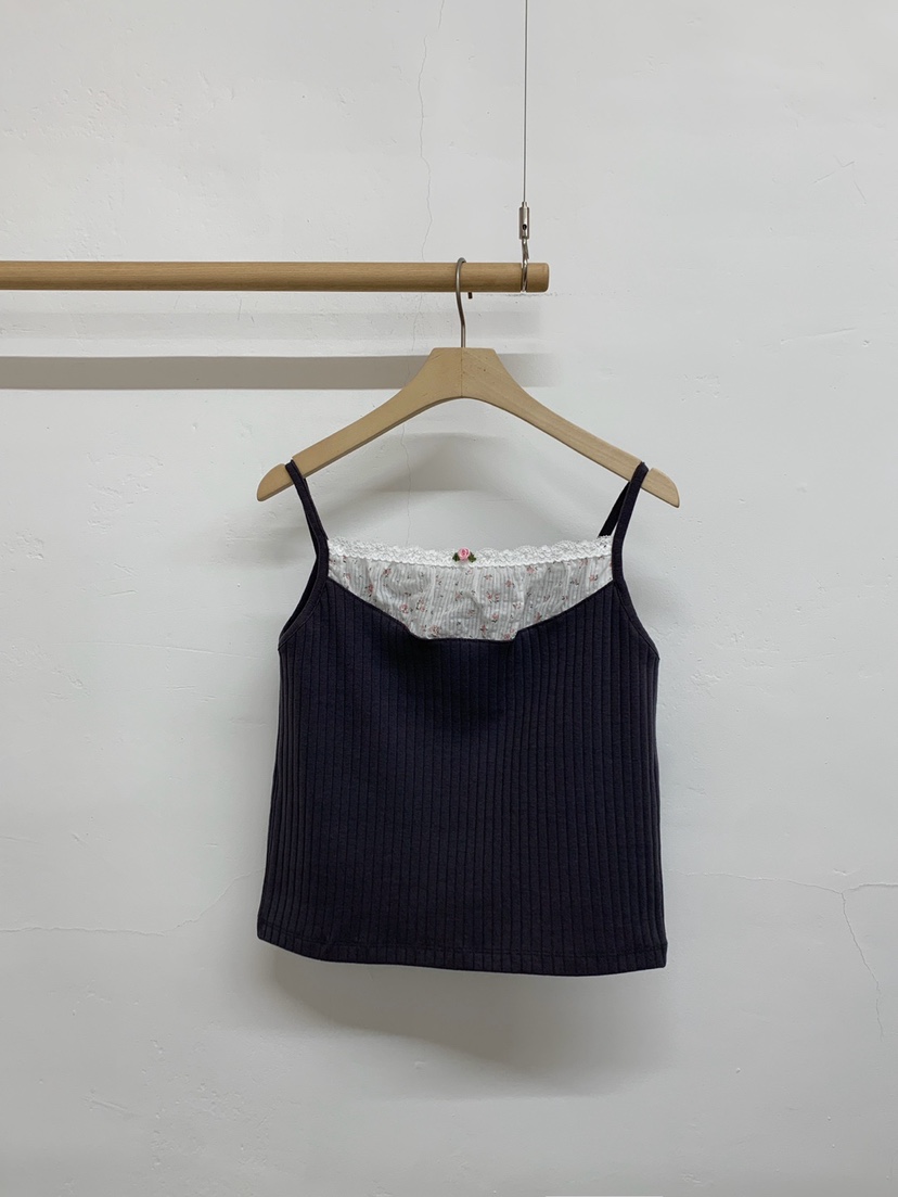 MORE THAN-P韓國直郵女士新品熱賣26春夏人氣26夏季吊帶背心MORE THAN吊帶/背心圖色1墨色