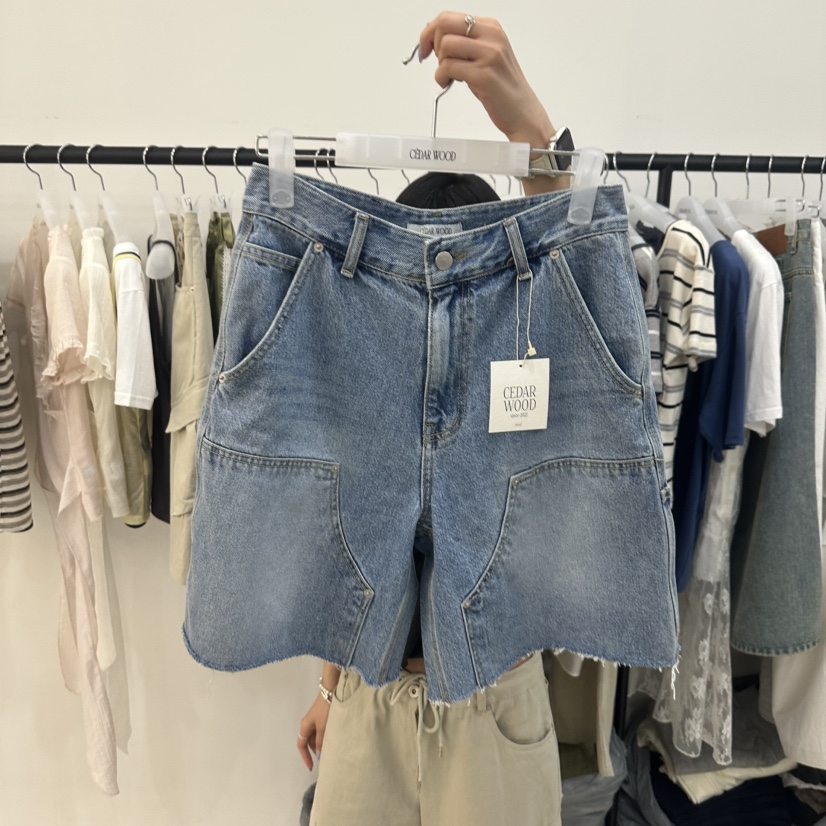 CEDARWOOD韓國東大門代購女士新款熱賣26夏季休閑職業短褲CEDAR WOOD短褲圖色1