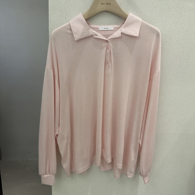 NOB韓國直郵女裝新款人氣26夏季熱賣推薦26春夏長袖T恤絲質The Nob長袖T恤圖色2