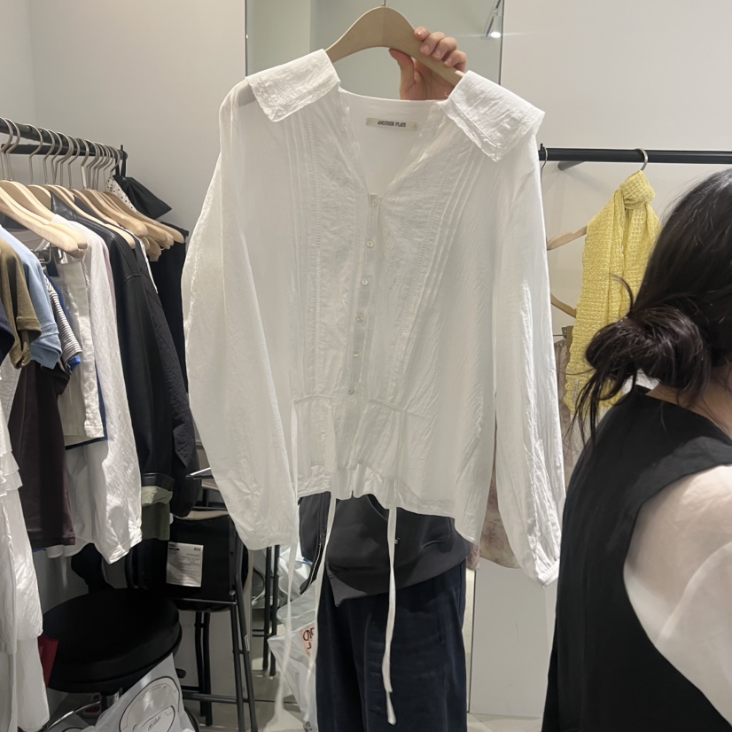 PLATE韓國直郵女士新品人氣休閑26夏季職業熱賣襯衫蕾絲衫PLATE襯衫/蕾絲衫圖色1