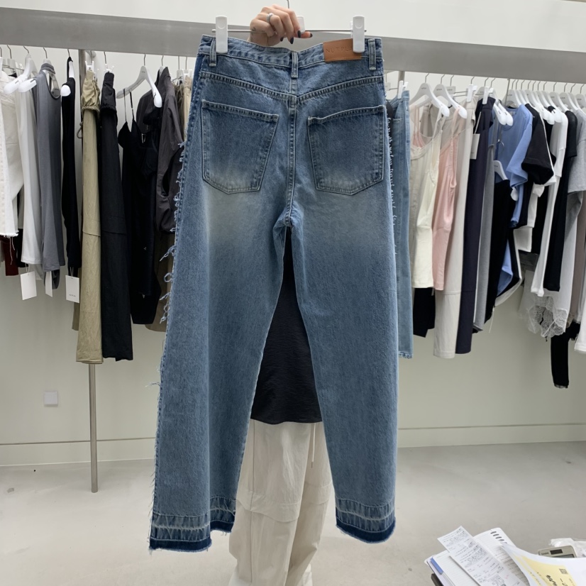 NUTPLAN韓國代購女裝新款推薦人氣26夏季熱賣職業時尚牛仔褲NUTPLAN牛仔褲