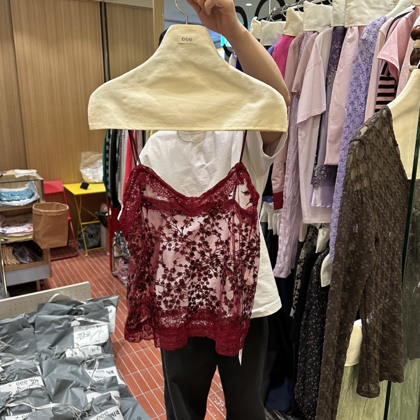 EEE韓國東大門代購女裝新品休閑人氣熱賣26夏季26春夏吊帶背心EEE吊帶/背心圖色1