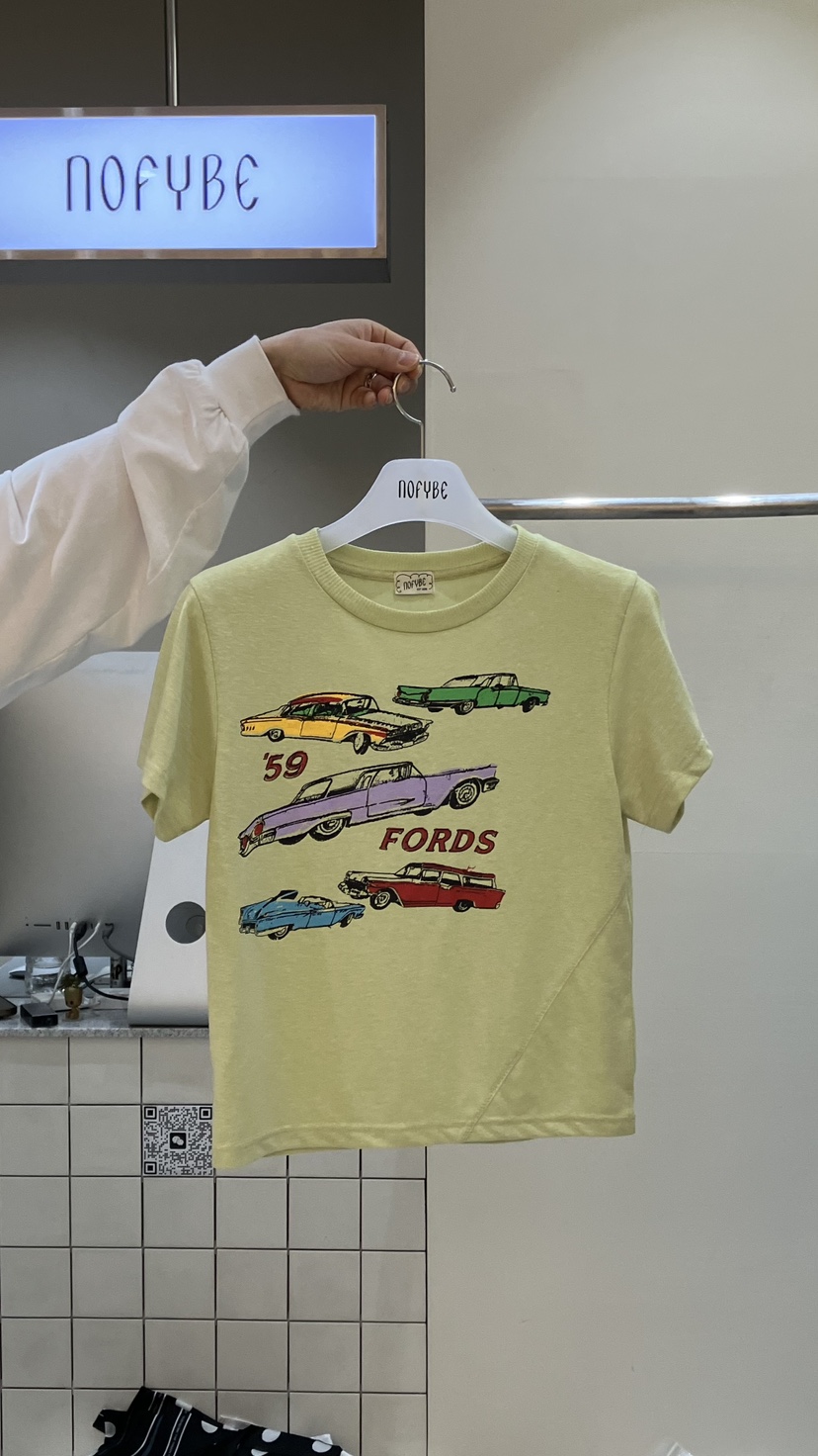 NOFYBE韓國代購女裝新款時尚職業推薦26夏季26春夏T恤亞麻NOFYBET恤圖色1