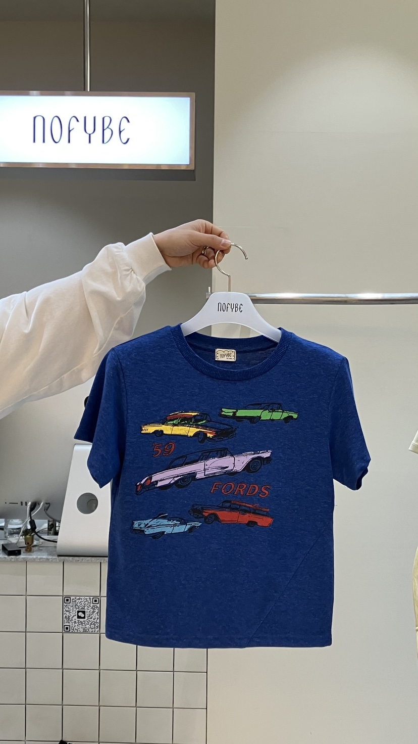 NOFYBE韓國代購女裝新款時尚職業推薦26夏季26春夏T恤亞麻NOFYBET恤圖色3