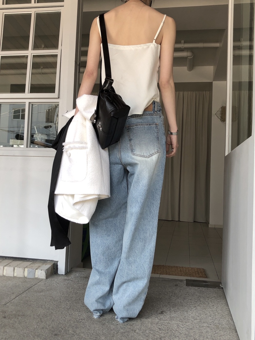 LE BUTTER韓國直郵女士新款時尚26春夏休閑熱賣人氣牛仔褲LE BUTTER牛仔褲