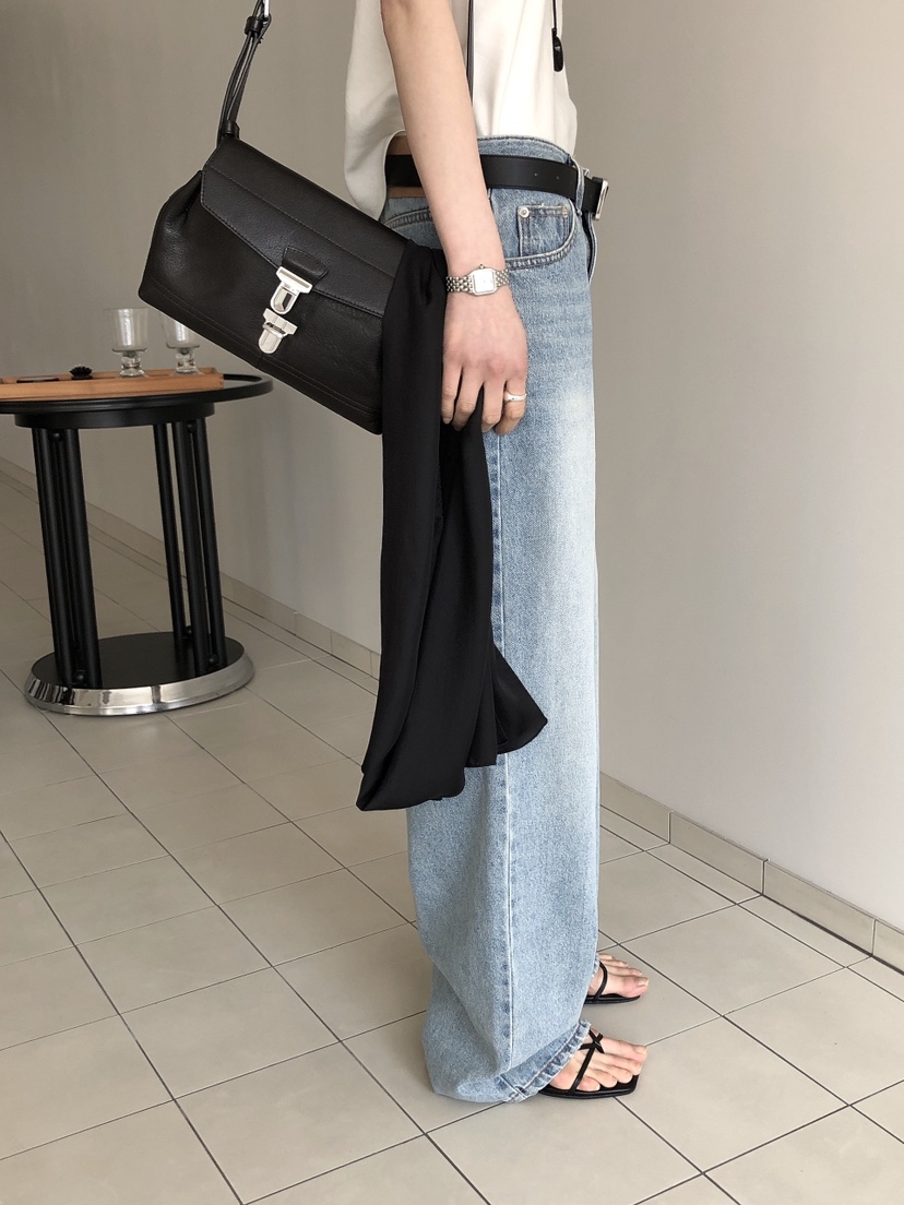 LE BUTTER韓國直郵女士新款時尚26春夏休閑熱賣人氣牛仔褲LE BUTTER牛仔褲