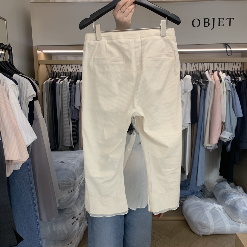 OBJET/LOVEUSU韓國直郵實拍女裝新品時尚休閑熱賣休閑褲OBJET/LOVEUSU休閑褲