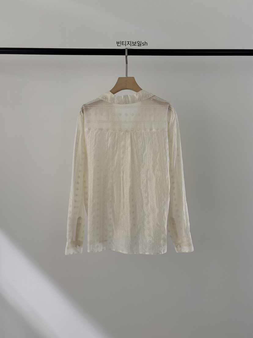 VERGAMOT韓國東大門代購女裝新款人氣休閑襯衫蕾絲衫復古VERGAMOT襯衫/蕾絲衫