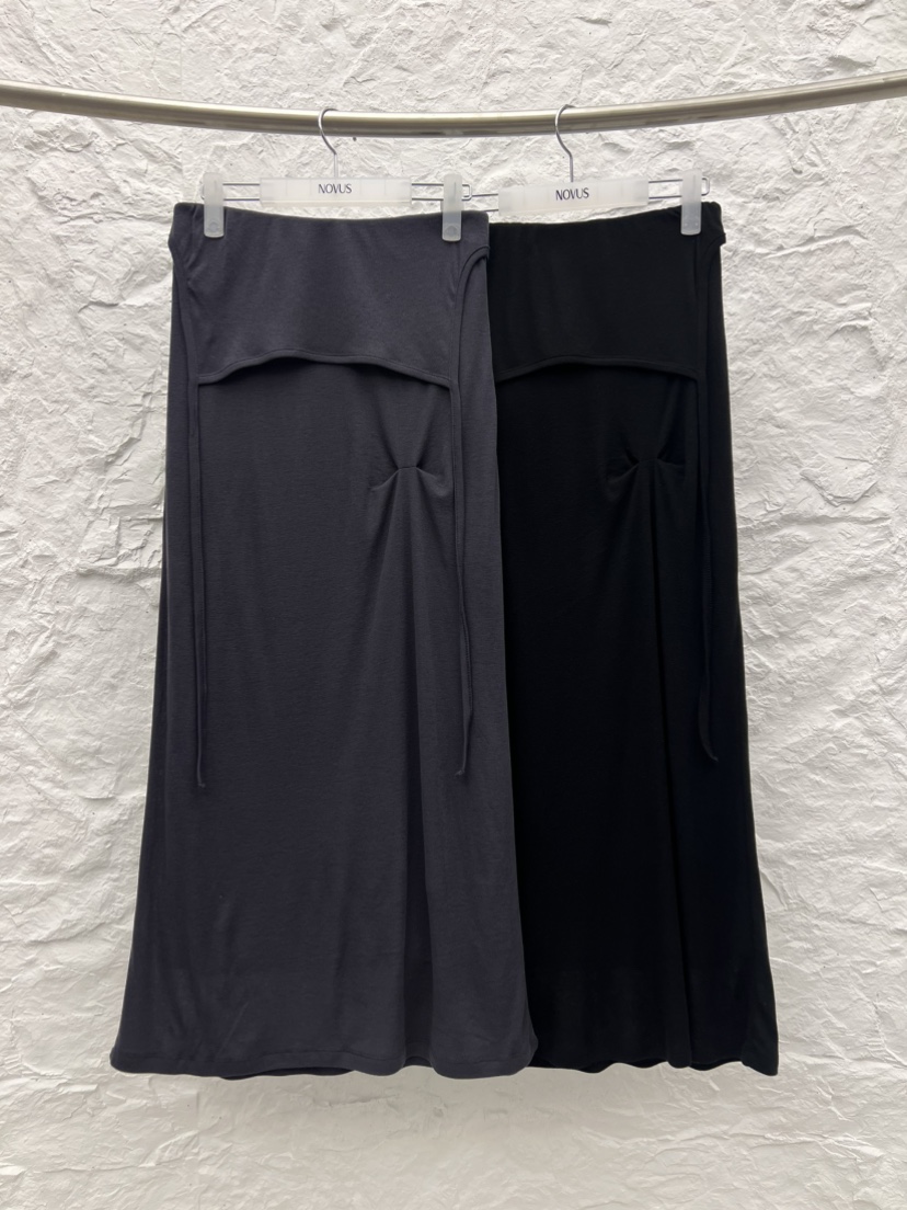 NOVUS韓國東大門代購女士新品時尚熱賣推薦26夏季長裙針織裙NOVUS長裙