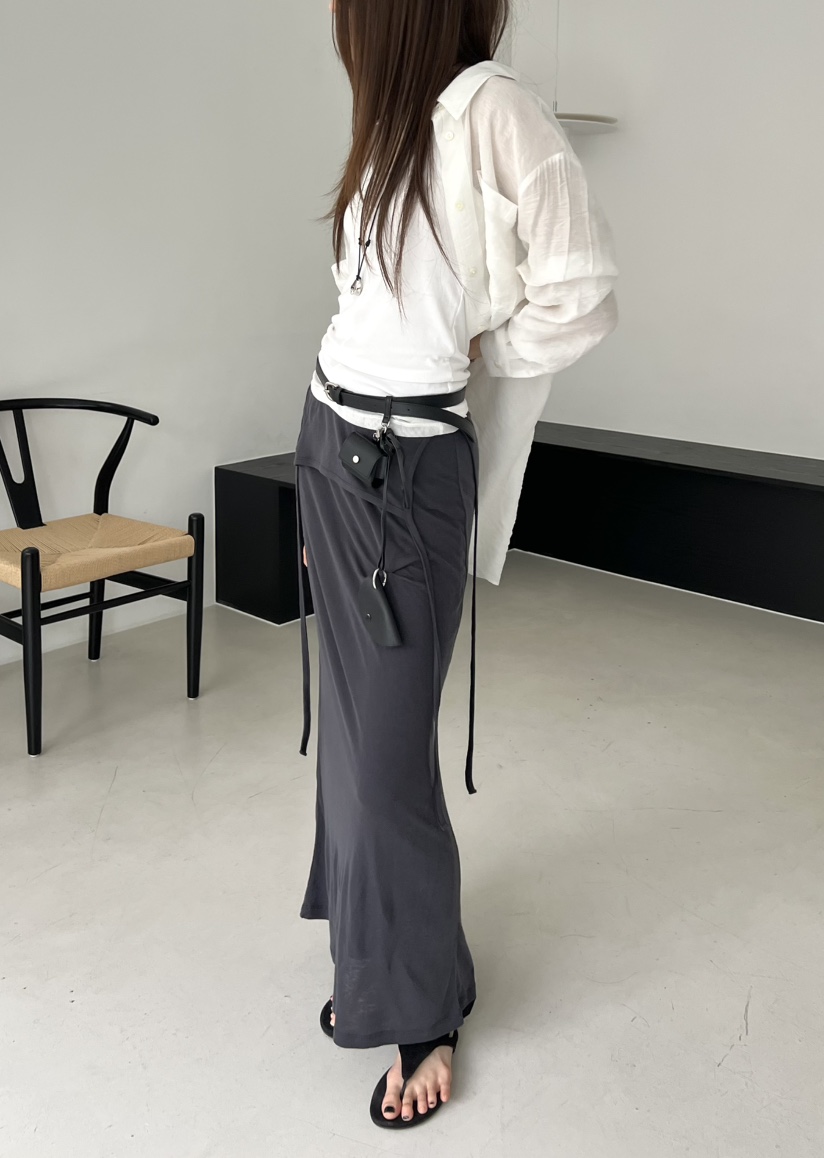 NOVUS韓國東大門代購女士新品時尚熱賣推薦26夏季長裙針織裙NOVUS長裙