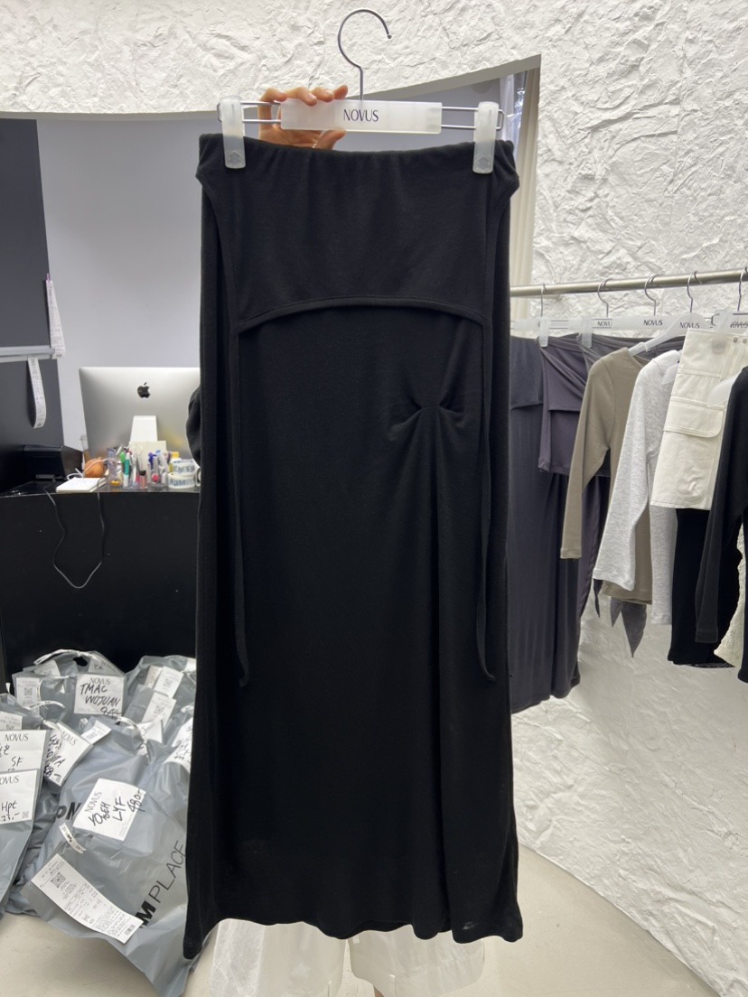 NOVUS韓國東大門代購女士新品時尚熱賣推薦26夏季長裙針織裙NOVUS長裙圖色2