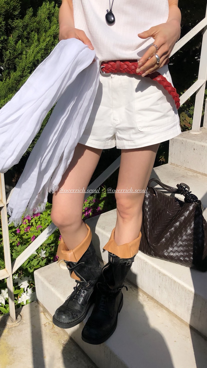 OVER RICH東大門實拍韓國女士新品時尚職業人氣26春夏短褲OVER RICH短褲