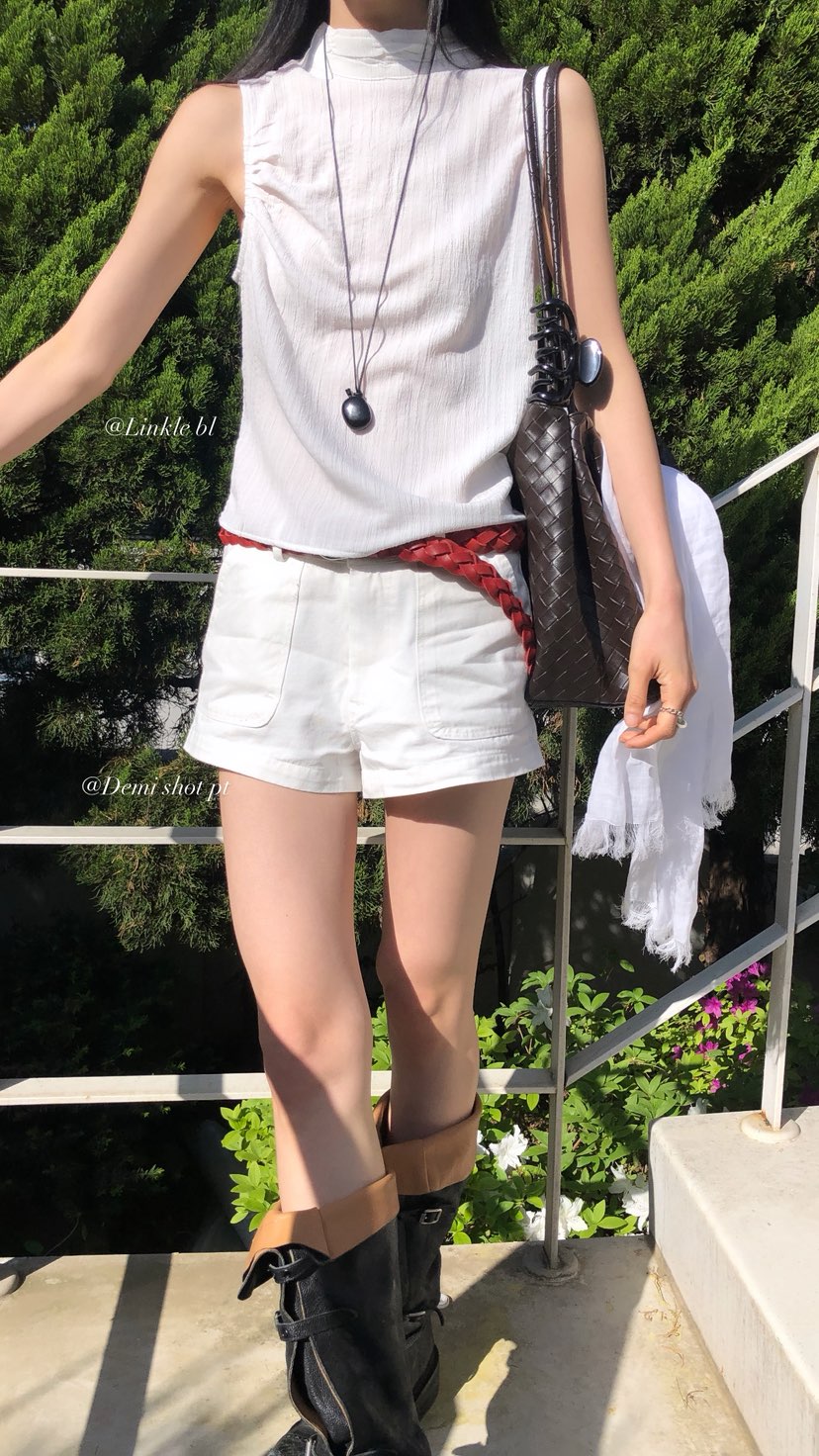 OVER RICH東大門實拍韓國女士新品時尚職業人氣26春夏短褲OVER RICH短褲